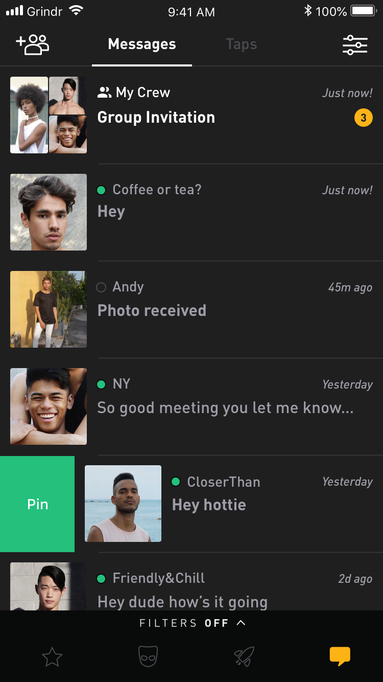 grindr push notifications android