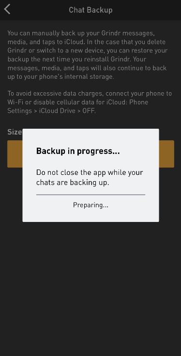 Ios Chat Backup Is Stuck Help Center